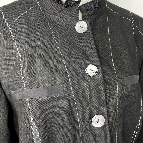 Sportalm Kibzbuhel Austria NEW Embroidered Ruffle Jacket EU SZ 44 US 12 Vintage - Picture 7 of 16